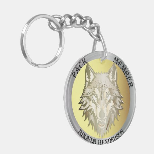 Teamlidprijs, "Pack Member" Sleutelhanger (Voorkant Links)