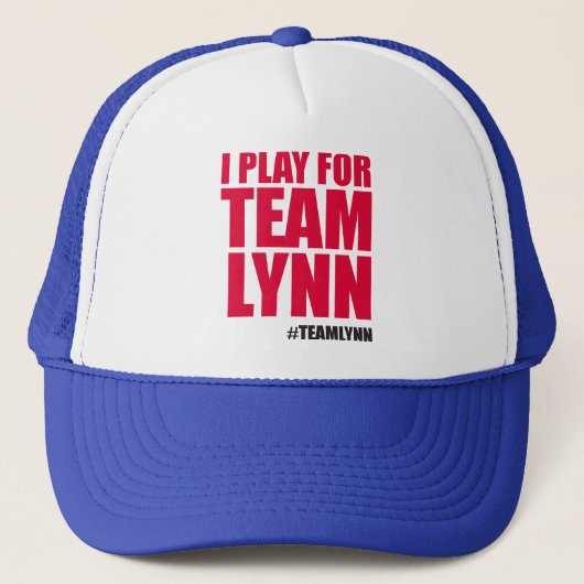 #TeamLynn Trucker Hat Pet (Voorkant)