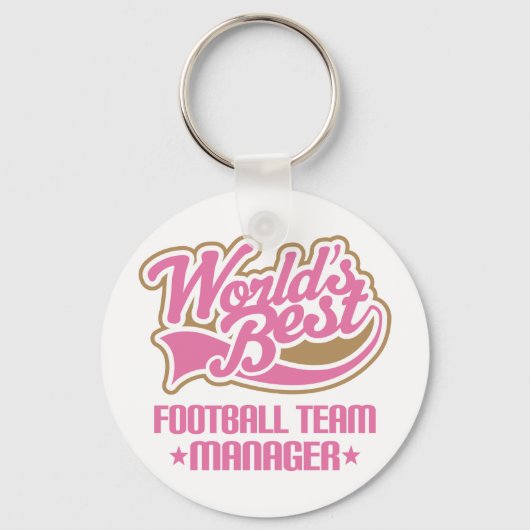 Teammanager Football bevestigen Sleutelhanger (Voorkant)