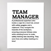 Teammanager Poster (Voorkant)