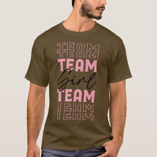 Teammeisje Gendergelijkheid onthullen Roze Baby An T-shirt