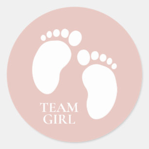 Teammeisje Gendergelijkheid onthullen trieste game Ronde Sticker