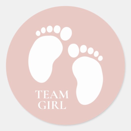 Teammeisje Gendergelijkheid onthullen trieste game Ronde Sticker (Voorkant)