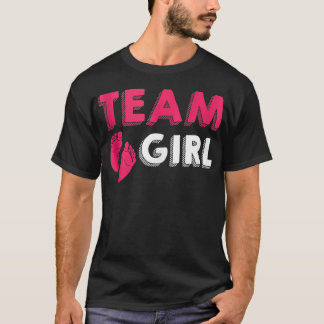 Teammeisje Genderkwesties onthullen Baby shower ge T-shirt
