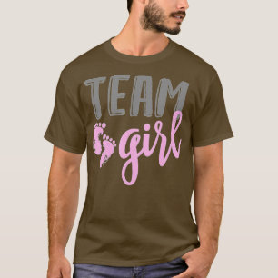 Teammeisje Genderkwesties onthullen Baby shower T-shirt