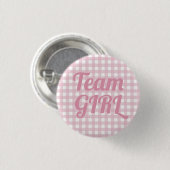 Teammeisje Roze Genderkwesties onthullen partijdig Ronde Button 3,2 Cm (Voorkant /achterkant)