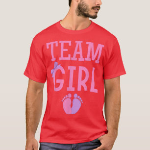 Teammeisjes onthullen cadeaus voor gender onthulli t-shirt
