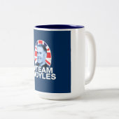 #TEAMMOYLES Coffee Mok Blue (Voorkant rechts)