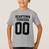 Teamnaam en Jersey Number Front Back T-Shirt (Voorkant)