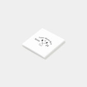Teamnaam hier voeg naam toe nummer bal paddle golf post-it® notes (Schuin)