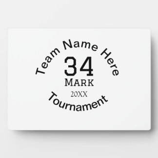 Teamnaam hier voeg naam toernooi jaar tekst toe fotoplaat