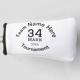 Teamnaam hier voeg naam toernooi jaar tekst toe golfheadcover