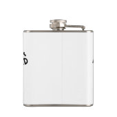 Teamnaam hier voeg naam toernooi jaar tekst toe heupfles (Achterkant)