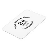 Teamnaam hier voeg naam toernooi jaar tekst toe magneet (Linkerzijde)