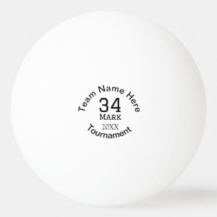 Teamnaam hier voeg naam toernooi jaar tekst toe pingpongbal