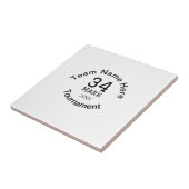 Teamnaam hier voeg naam toernooi jaar tekst toe tegeltje (Zijkant)