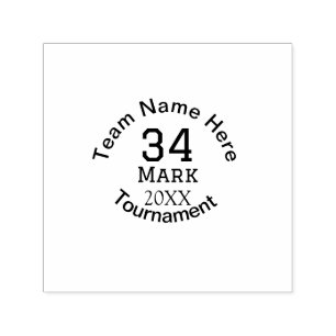 Teamnaam hier voeg naam toernooi jaar tekst toe zelfinktende stempel