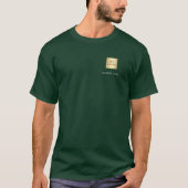 Teamnaam logo bedrijf groen t-shirt (Voorkant)