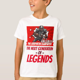 [Teamnaam]'s Gridiron Gladiator #34 Aanpasbaar T-shirt