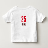 [Teamnaam]'s Gridiron Goal Getter #25Customizabl2 Kinder Shirts (Achterkant)