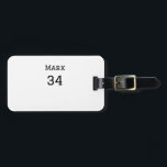 Teamnaam Speler toevoegen Naam Datum Sport mannen Bagagelabel<br><div class="desc">ontwerp</div>