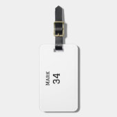 Teamnaam Speler toevoegen Naam Datum Sport mannen Bagagelabel (Voorkant verticaal)