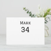 Teamnaam Speler toevoegen Naam Datum Sport mannen Feestdagenkaart (Staand voorkant)