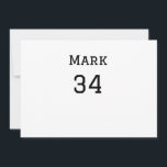 Teamnaam Speler toevoegen Naam Datum Sport mannen Feestdagenkaart<br><div class="desc">ontwerp</div>