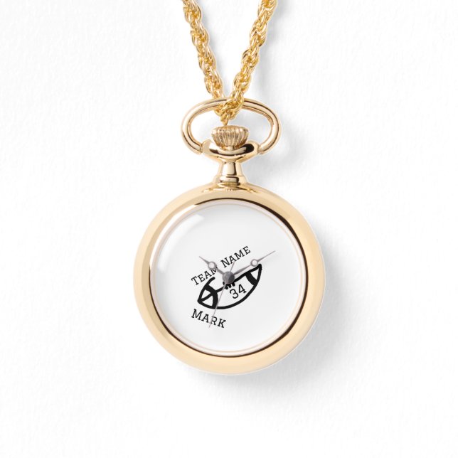 Teamnaam Speler toevoegen Naam Datum Sport mannen Horloge (Voorkant)