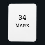 Teamnaam Speler toevoegen Naam Datum Sport mannen Magneet<br><div class="desc">ontwerp</div>