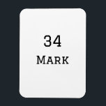 Teamnaam Speler toevoegen Naam Datum Sport mannen Magneet<br><div class="desc">ontwerp</div>