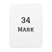 Teamnaam Speler toevoegen Naam Datum Sport mannen Magneet (Verticaal)