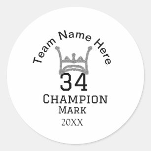 Teamnaam Speler toevoegen Naam Datum Sport mannen Ronde Sticker