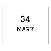 Teamnaam Speler toevoegen Naam Datum Sport mannen Rubberstempel (Afrduk)