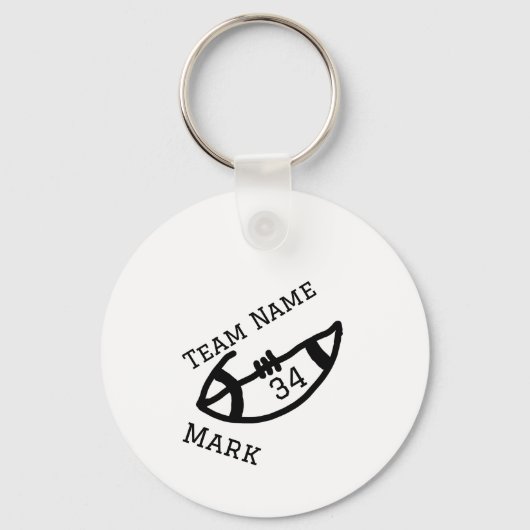Teamnaam Speler toevoegen Naam Datum Sport mannen Sleutelhanger (Voorkant)