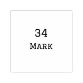 Teamnaam Speler toevoegen Naam Datum Sport mannen Zelfinktende Stempel (Design)