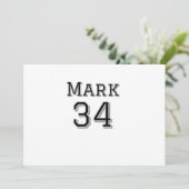 Teamnaam Speler toevoegen Naam Speler Datum Sport  Feestdagenkaart (Staand voorkant)