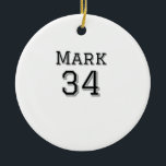 Teamnaam Speler toevoegen Naam Speler Datum Sport  Keramisch Ornament<br><div class="desc">ontwerp</div>