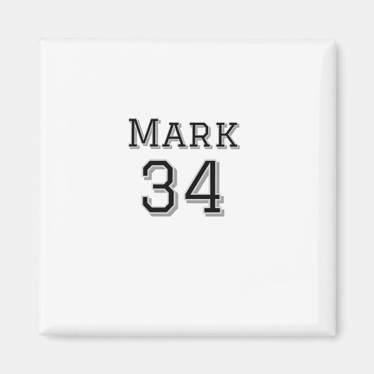 Teamnaam Speler toevoegen Naam Speler Datum Sport  Magneet (Voorkant)