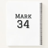 Teamnaam Speler toevoegen Naam Speler Datum Sport  Notitieboek (Achterkant)