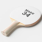 Teamnaam Speler toevoegen Naam Speler Datum Sport Tafeltennisbatje (Voorkant Gekanteld)