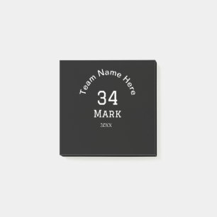 teamnaam spelernaam datum sport mannen  post-it® notes