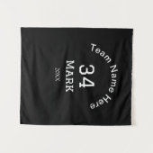 teamnaam spelernaam datum sport mannen wandkleed (Voorkant (horizontaal))