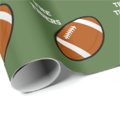 Teamnaam Spelernaam Voetbal Inpakpapier (Rol Hoek)