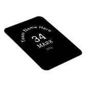 teamnaam toevoegen spelernaam datum sport mannen magneet (Rechterzijde)