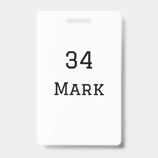 teamnaam voeg spelernaam datum sport mannen toe badge (Voorzijde)
