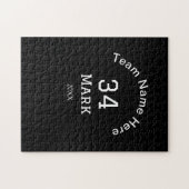 teamnaam voeg spelernaam datum sport mannen toe legpuzzel (Horizontaal)