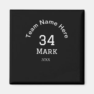teamnaam voeg spelernaam datum sport mannen toe magneet