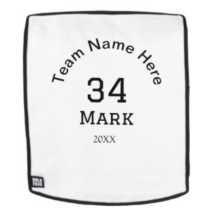 teamnaam voeg spelernaam datum sport mannen toe rugtassen