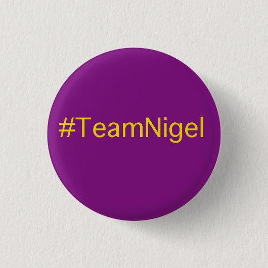 TeamNigel badge Ronde Button 3,2 Cm (Voorkant)